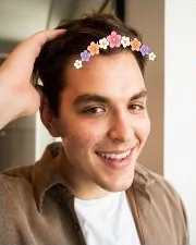 AR accessories: Flower crown